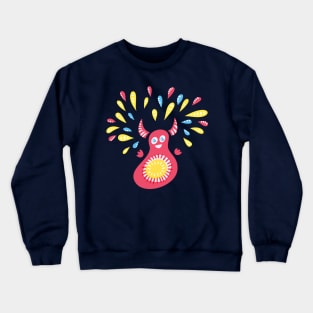 Happy Jumping Character Crewneck Sweatshirt